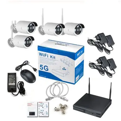 Security IP camera WIFI CCTV system with 4CH 1080 HD wireless NVR KIt
